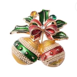 3/$50💎 Chrystal Holiday Bulbs Brooch